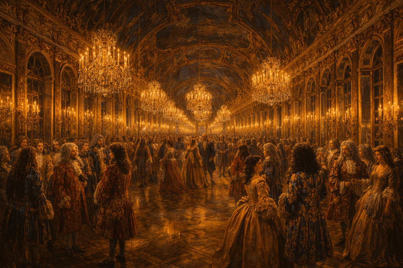 La galerie des glaces de Versailles